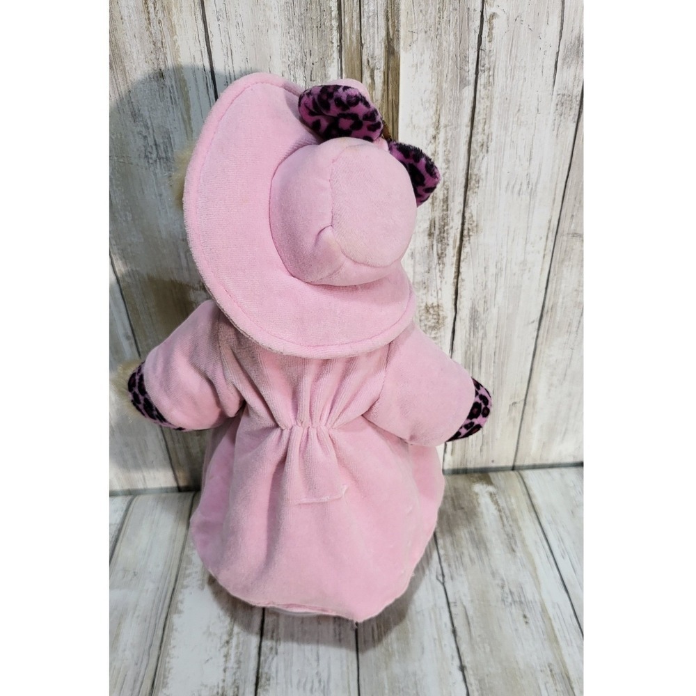 Heritage Collection Bear Channel Pink Dress Trim Coat and Matching Hat GANZ - Picture 5 of 11